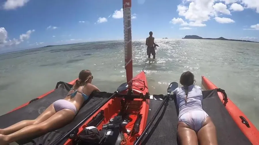 Le lagon en kayak